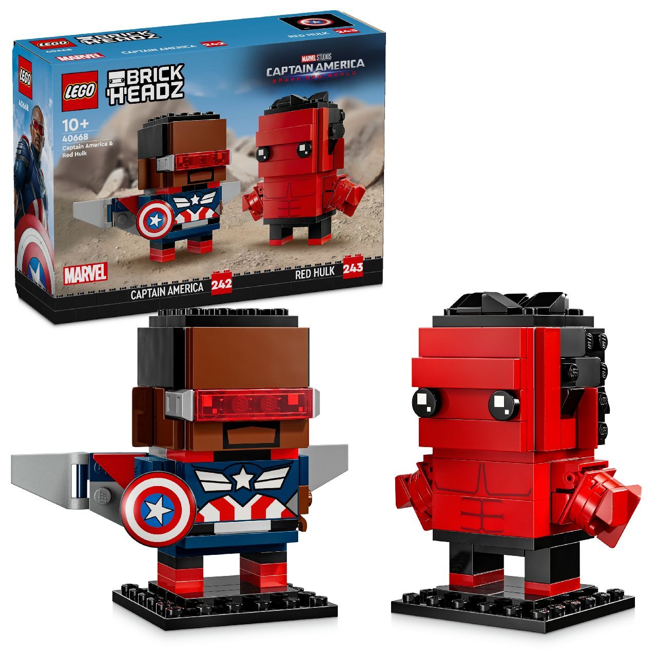 LEGO® Captain America & Red Hulk Figures