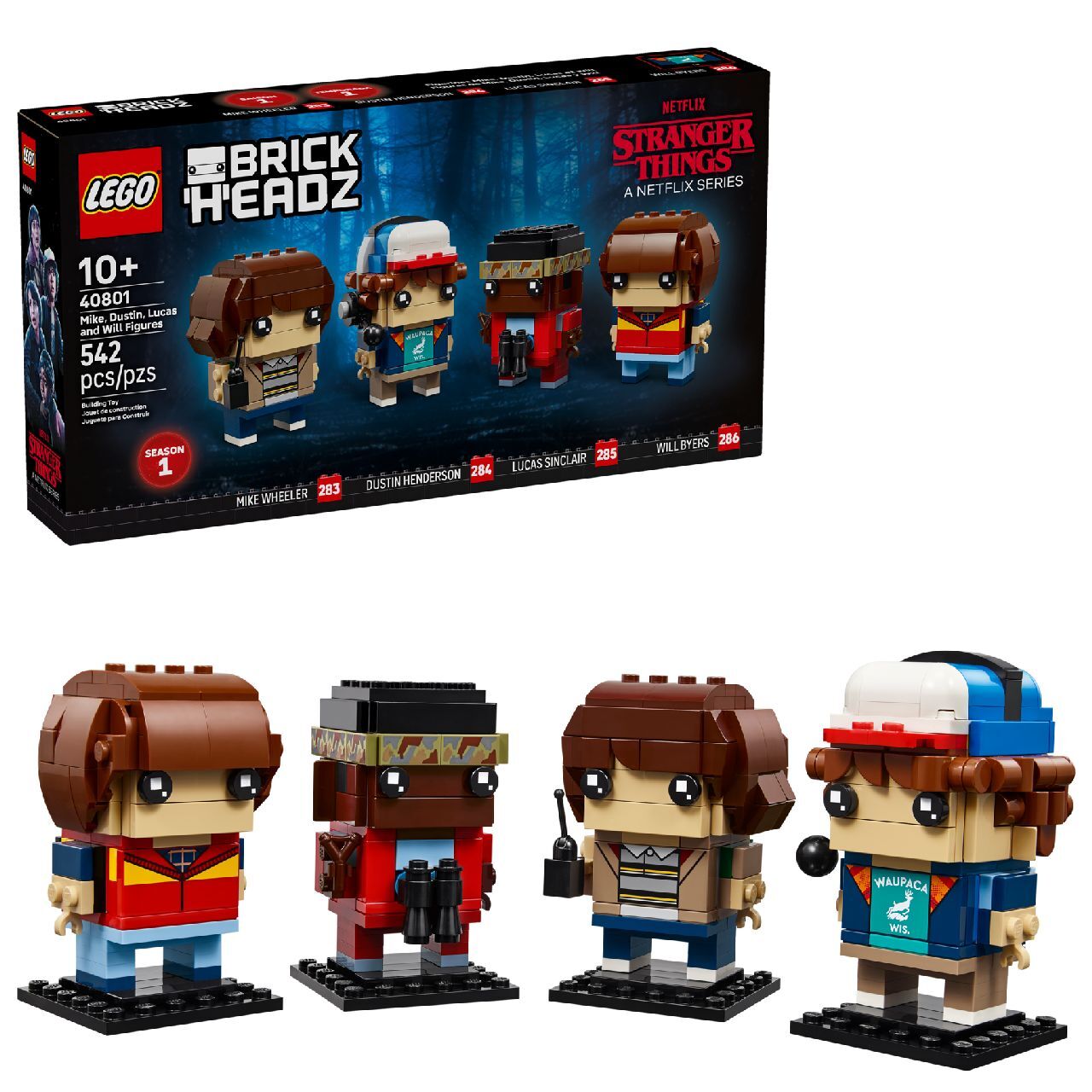 LEGO® Mike, Dustin, Lucas and Will Figures