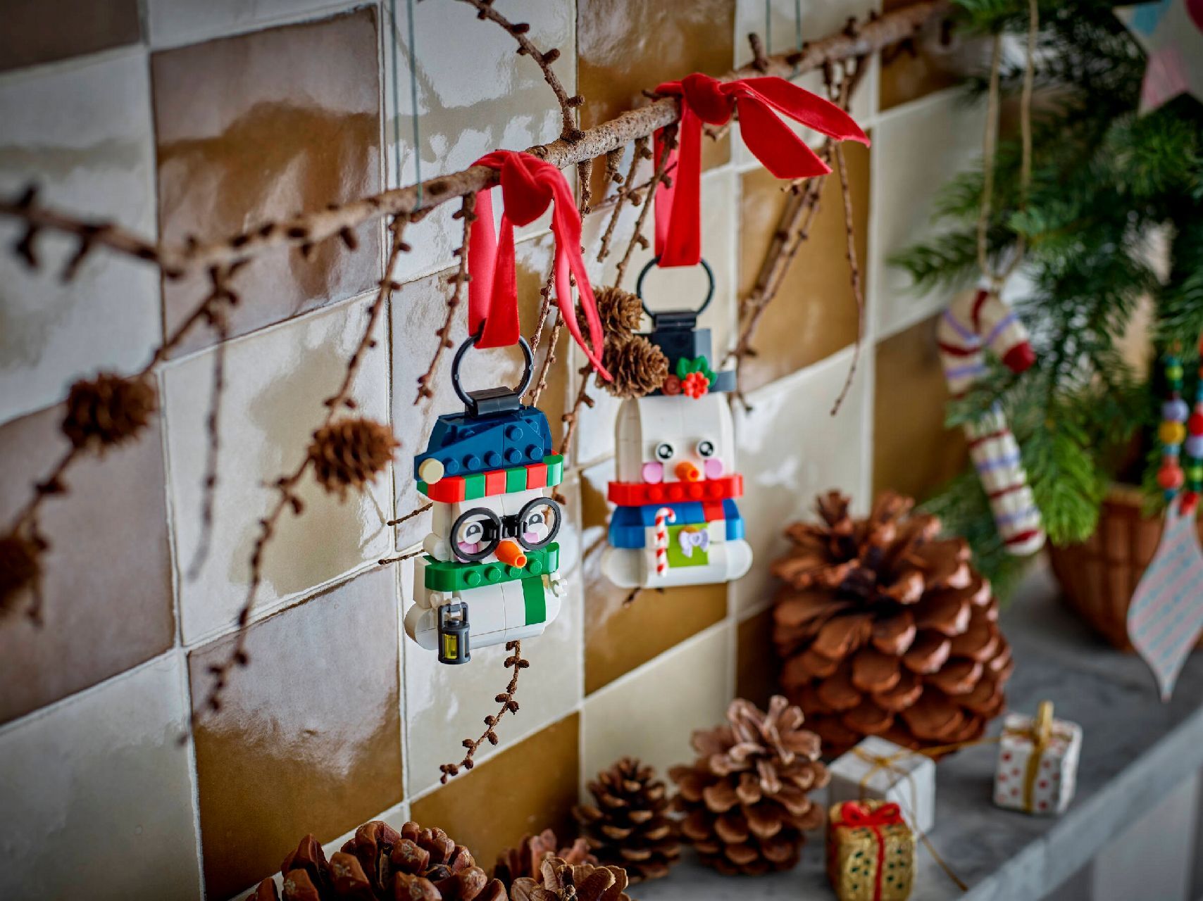 LEGO® Snowman Ornaments