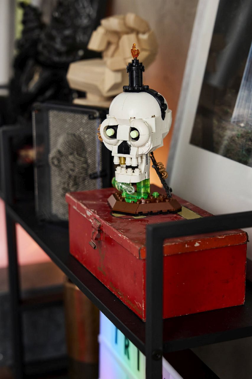 LEGO® Halloween Skull Candle