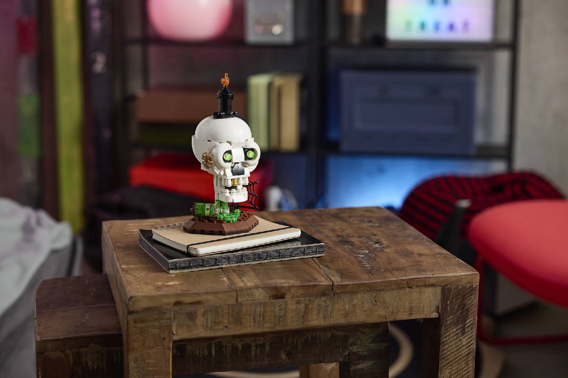 LEGO® Halloween Skull Candle