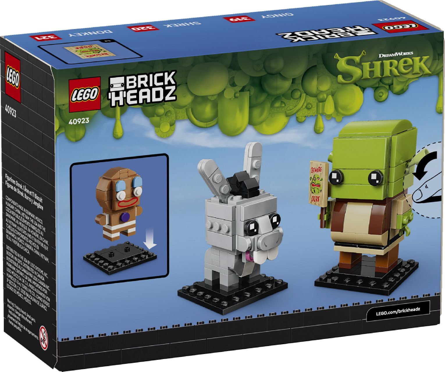 LEGO® Shrek, Donkey & Gingy Figures