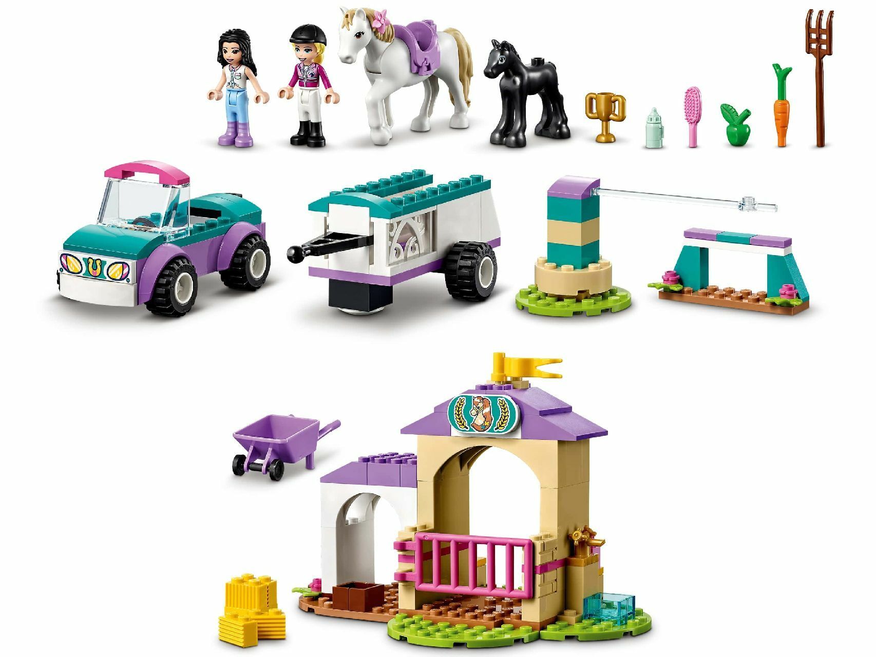 LEGO® Horse Training and Trailer