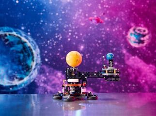 LEGO® Planet Earth and Moon in Orbit