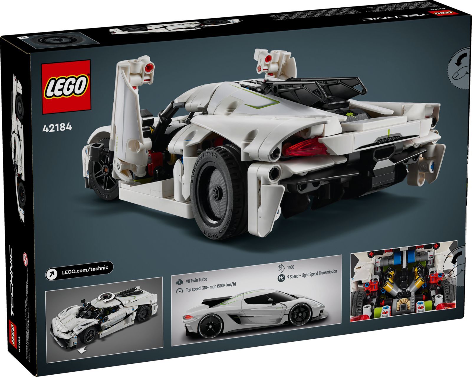 LEGO® Koenigsegg Jesko Absolut White Hypercar