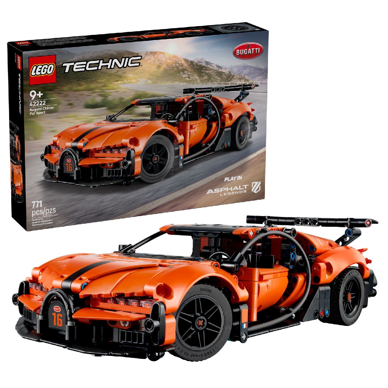 LEGO® Bugatti Chiron Pur Sport Hypercar
