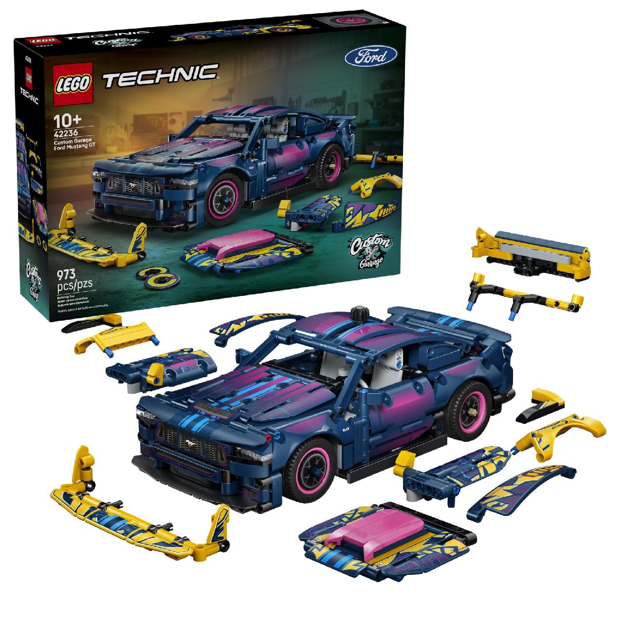 LEGO® Custom Garage Ford Mustang GT Car