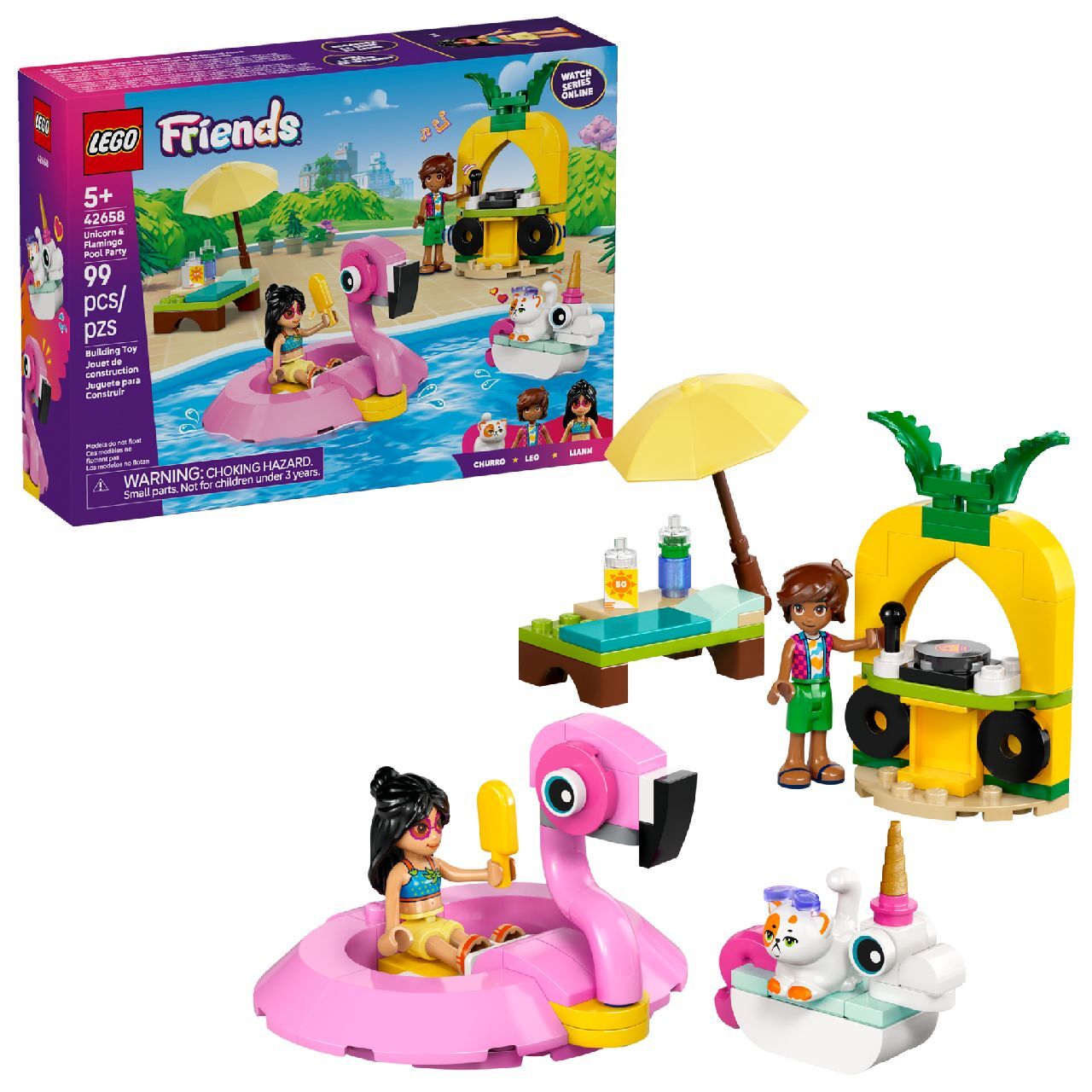 LEGO® Unicorn & Flamingo Pool Party