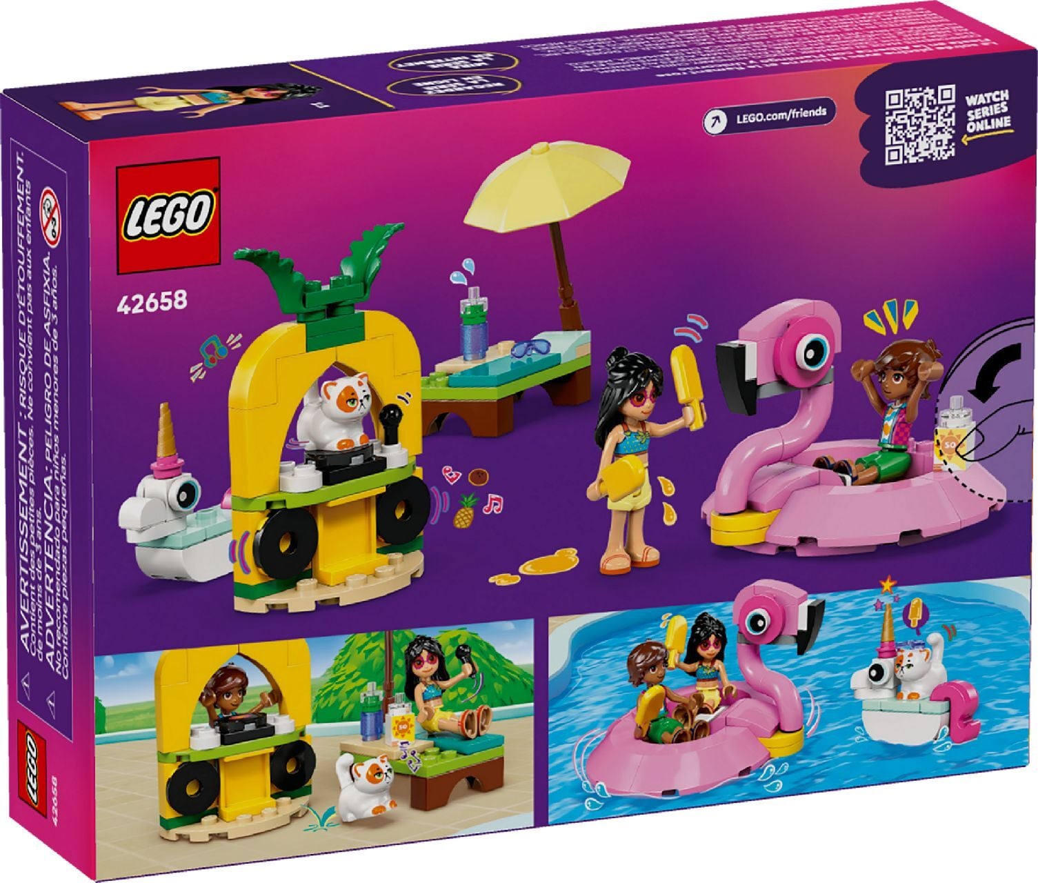 LEGO® Unicorn & Flamingo Pool Party
