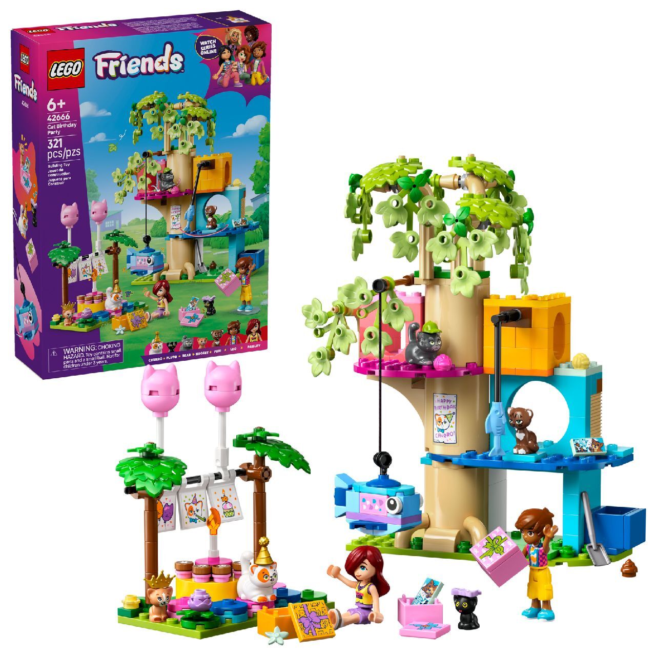 LEGO® Cat Birthday Party & Tree House