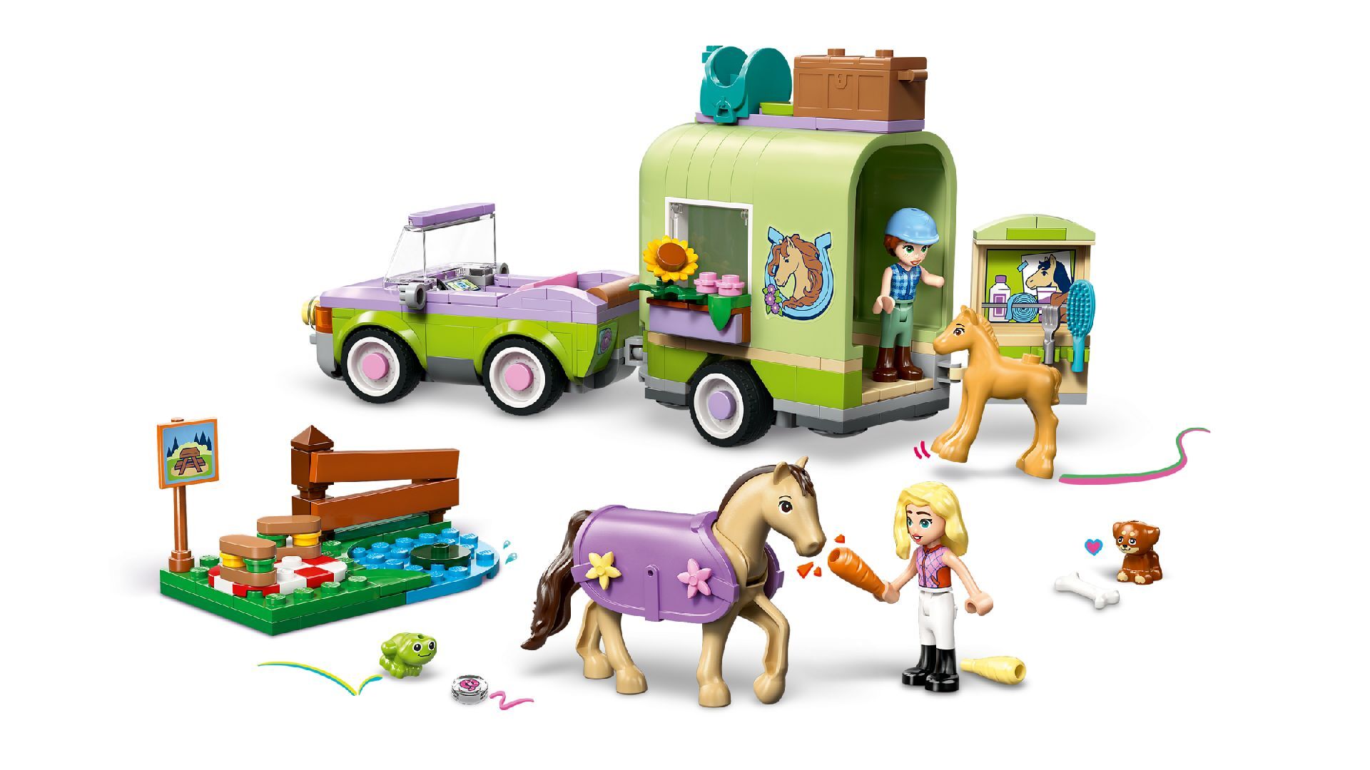 LEGO® Horse & Baby Foal Trailer