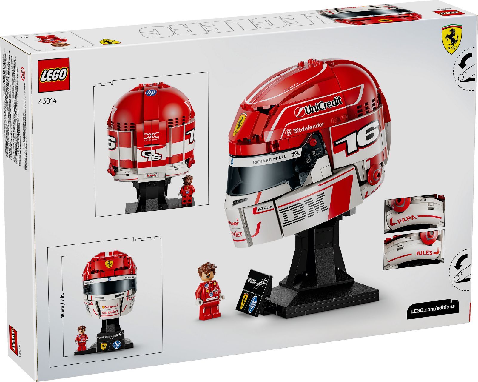 LEGO® Scuderia Ferrari HP Charles Leclerc Helmet