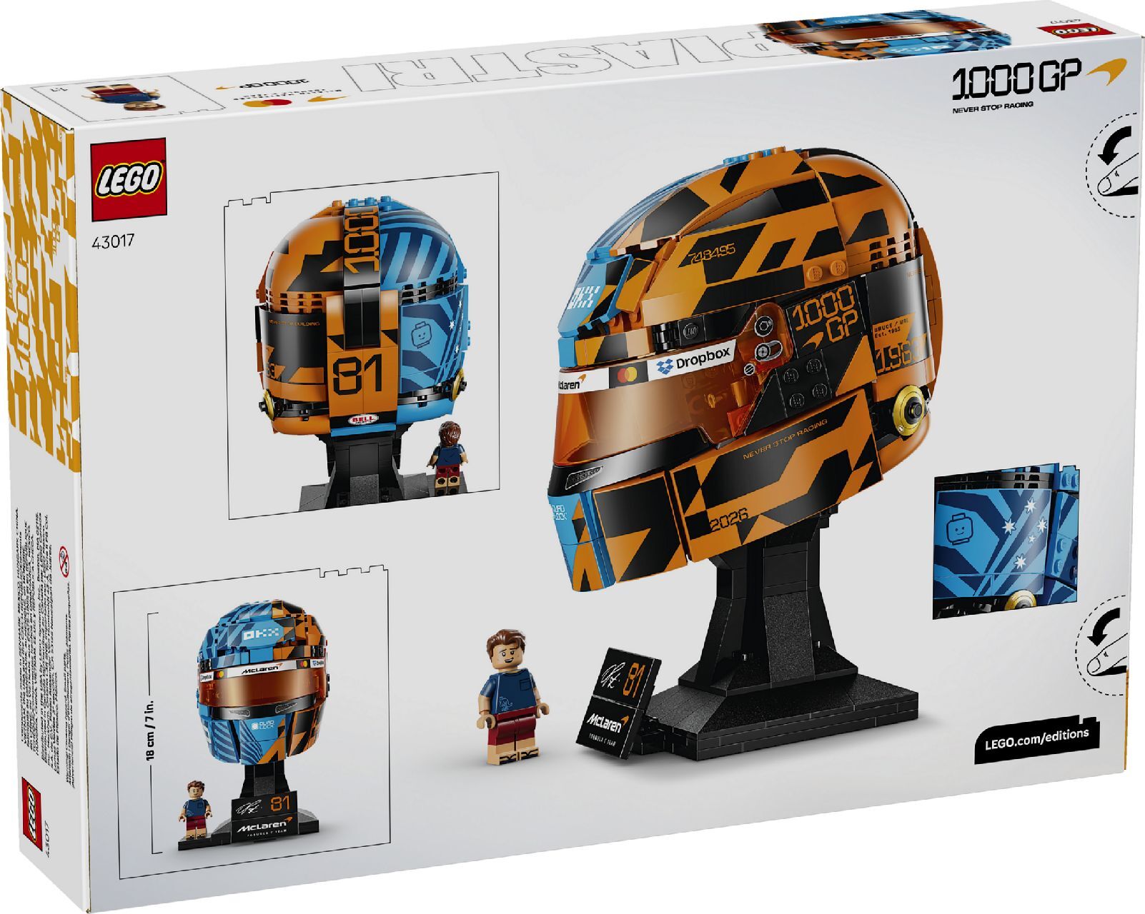 LEGO® McLaren Mastercard F1® Team Oscar Piastri Helmet