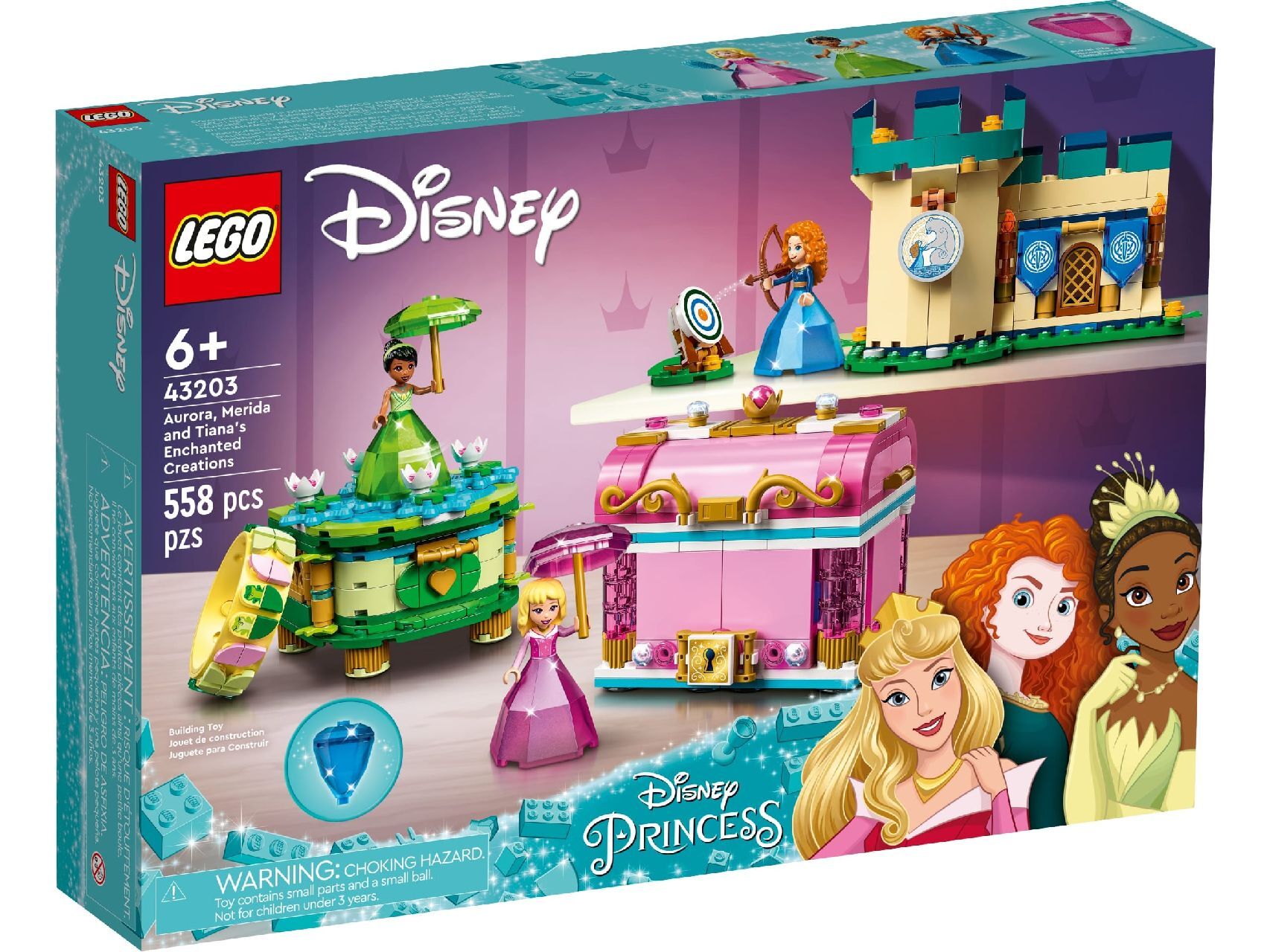 LEGO® Aurora, Merida and Tiana’s Enchanted Creations