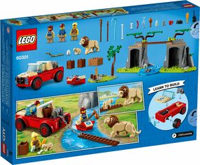 ليغو سيتي لعبة سيارة الطرقات الوعرة لإنقاذ الحيوانات البرية