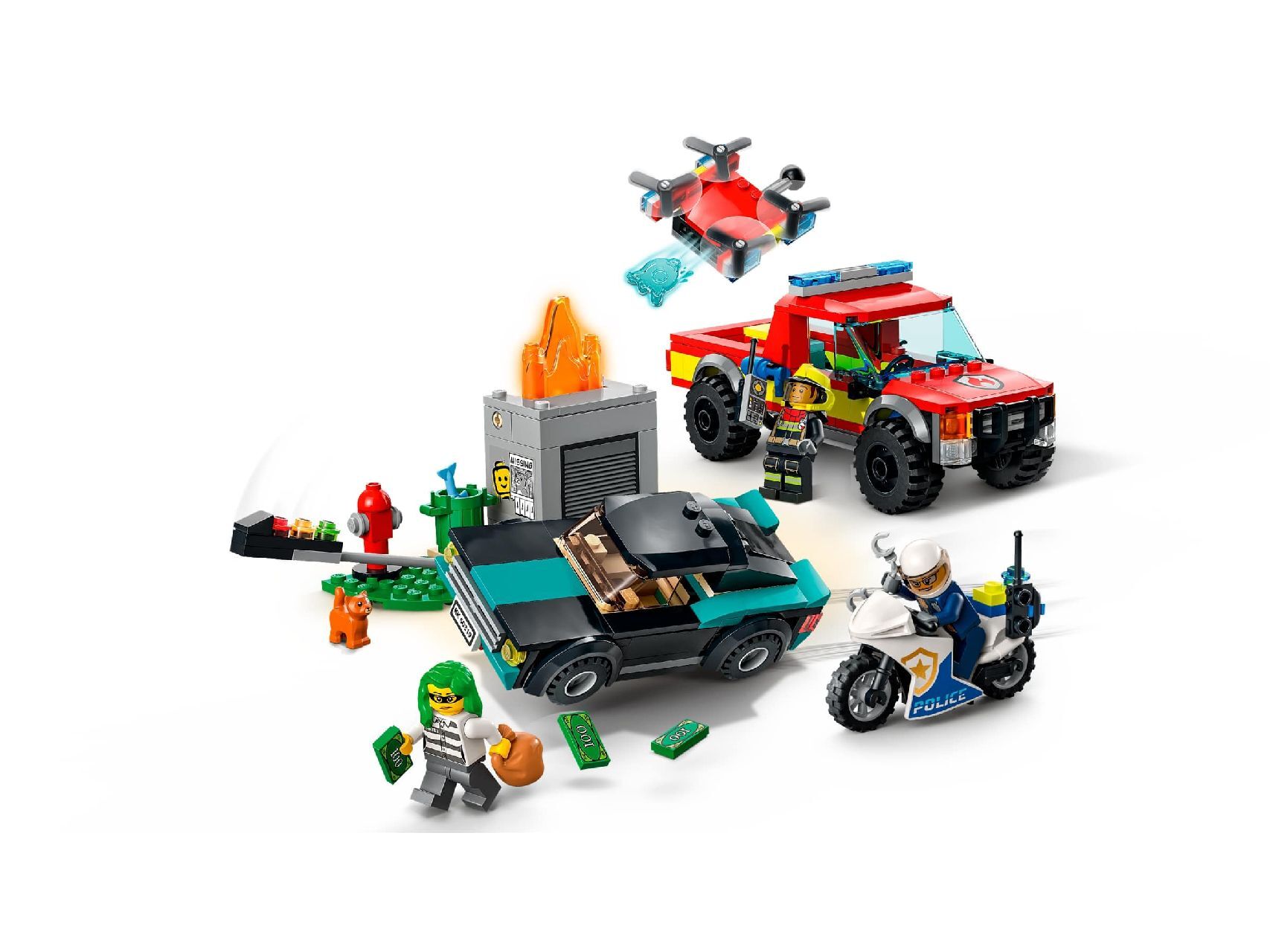 LEGO® Fire Rescue & Police Chase