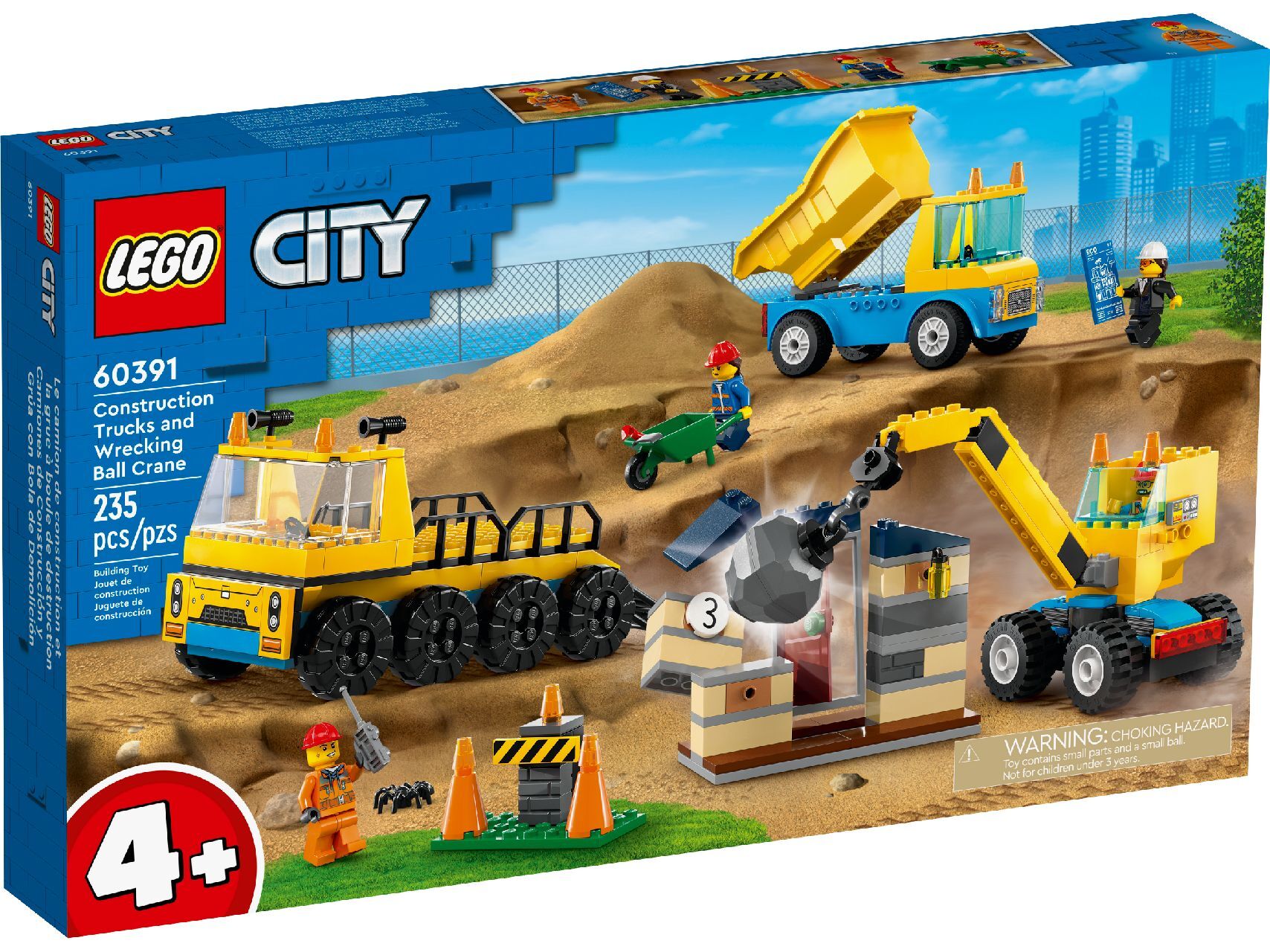 LEGO® Construction Trucks and Wrecking Ball Crane