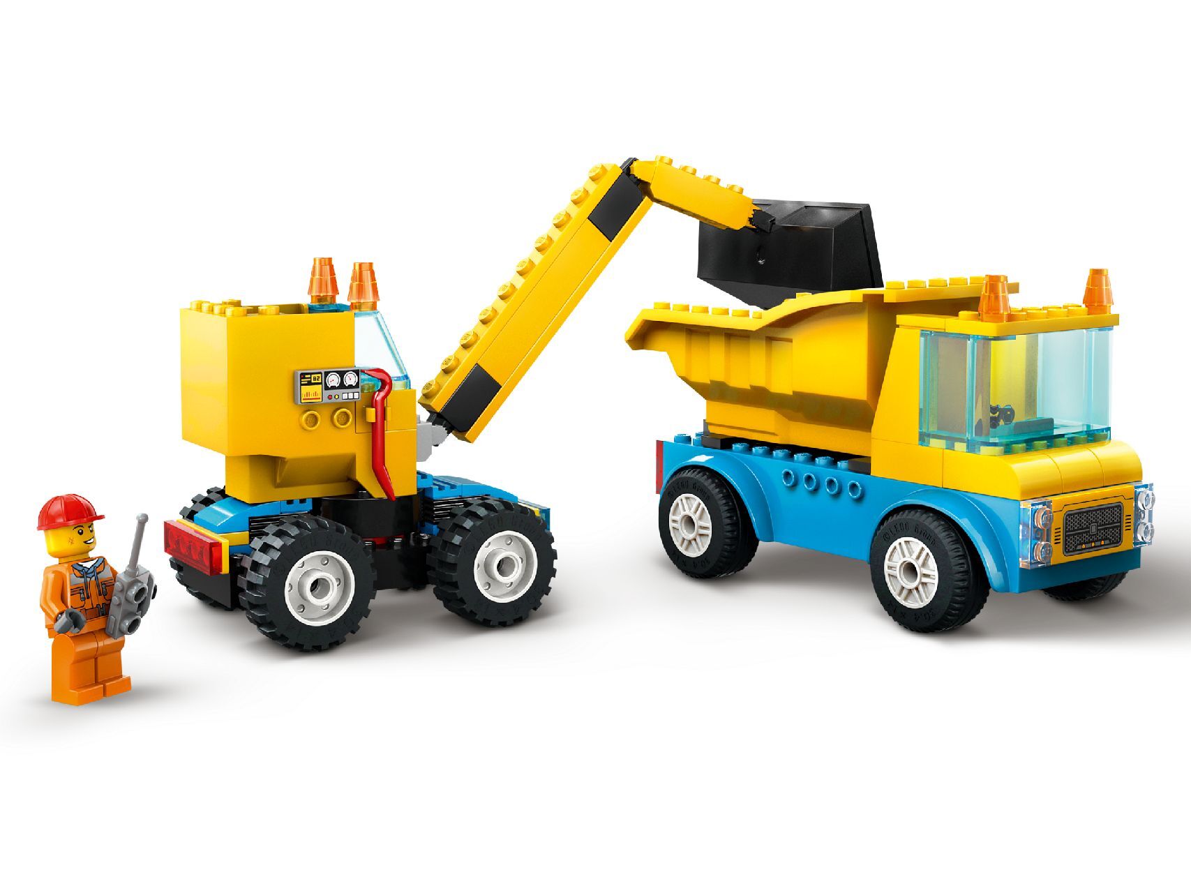LEGO® Construction Trucks and Wrecking Ball Crane