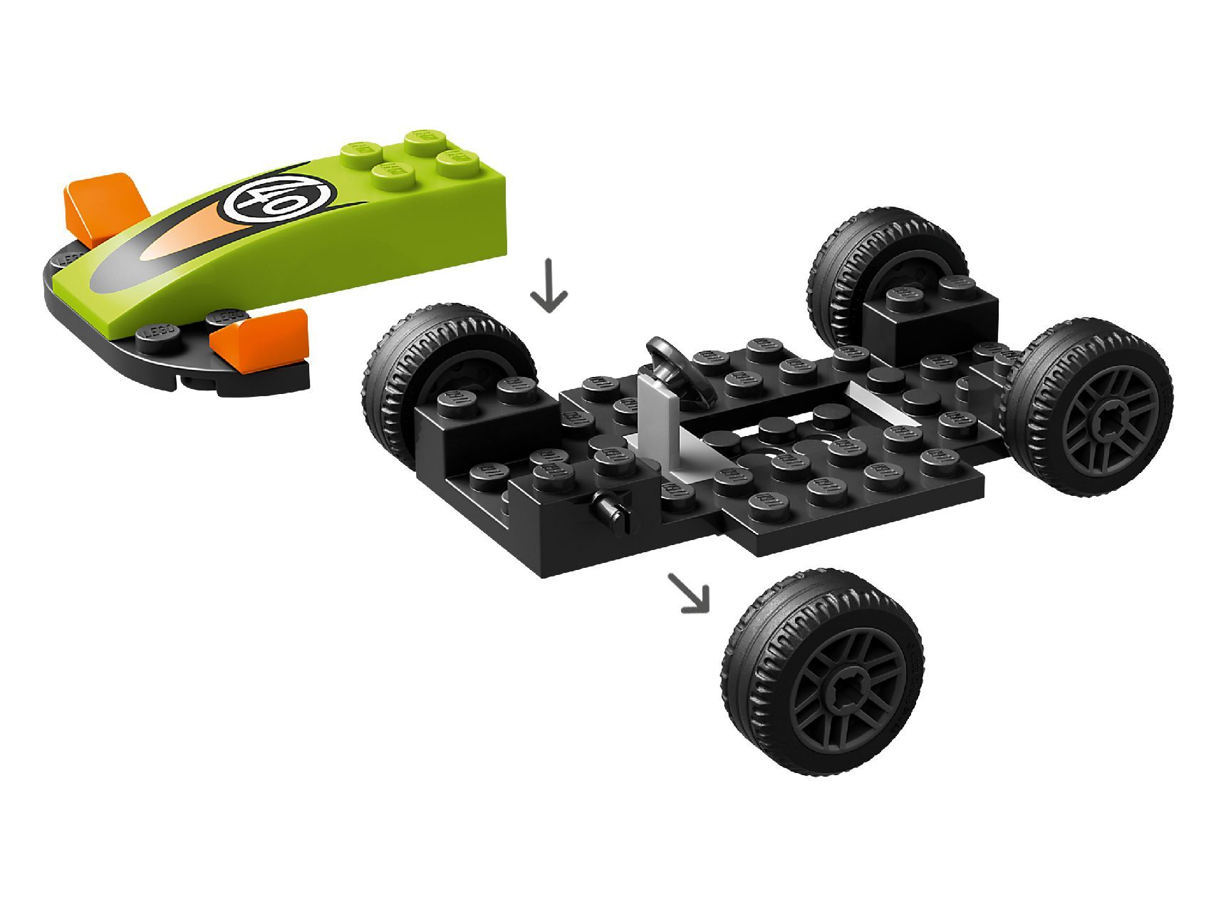 LEGO® Green Race Car