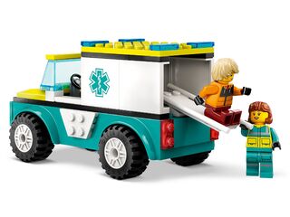 LEGO® Emergency Ambulance and Snowboarder