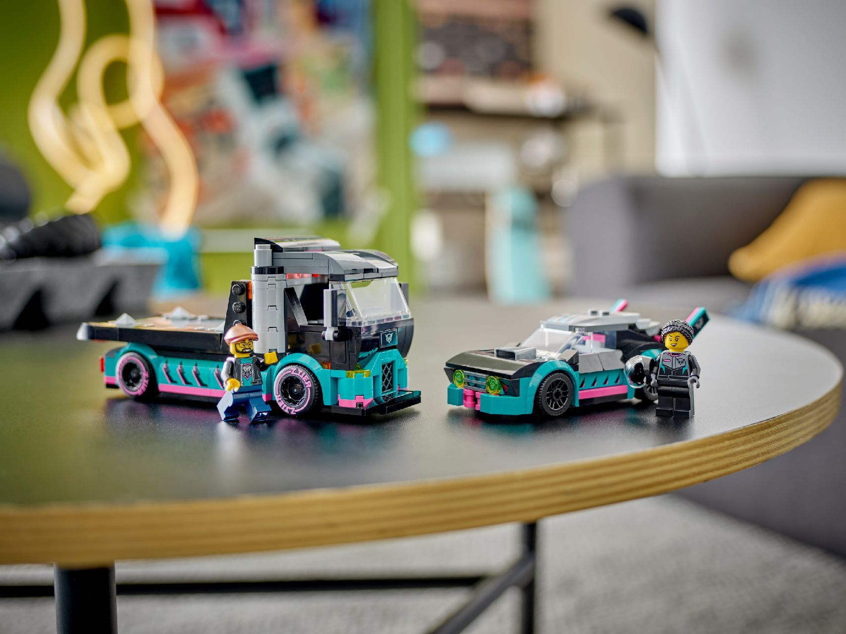 LEGO® Race Car and Car Carrier Truck