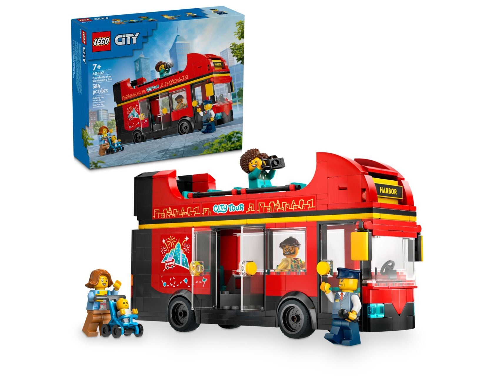 LEGO® Red Double-Decker Sightseeing Bus