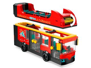 مجموعة بناء حافلة حمراء بطابقين لمشاهدة المعالم السياحية من LEGO®