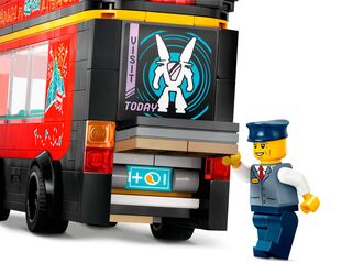 مجموعة بناء حافلة حمراء بطابقين لمشاهدة المعالم السياحية من LEGO®
