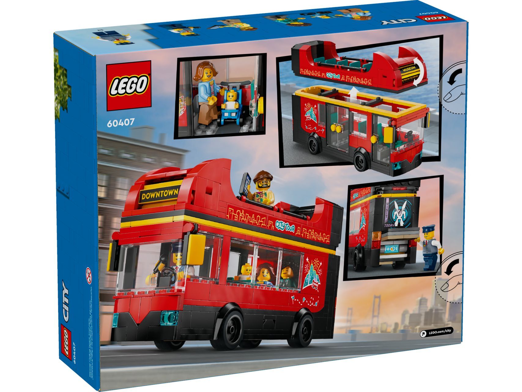 LEGO® Red Double-Decker Sightseeing Bus