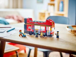 مجموعة بناء حافلة حمراء بطابقين لمشاهدة المعالم السياحية من LEGO®