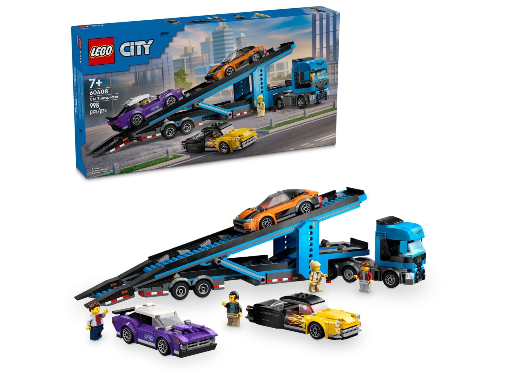LEGO® Car Transporter Truck with Sports Cars