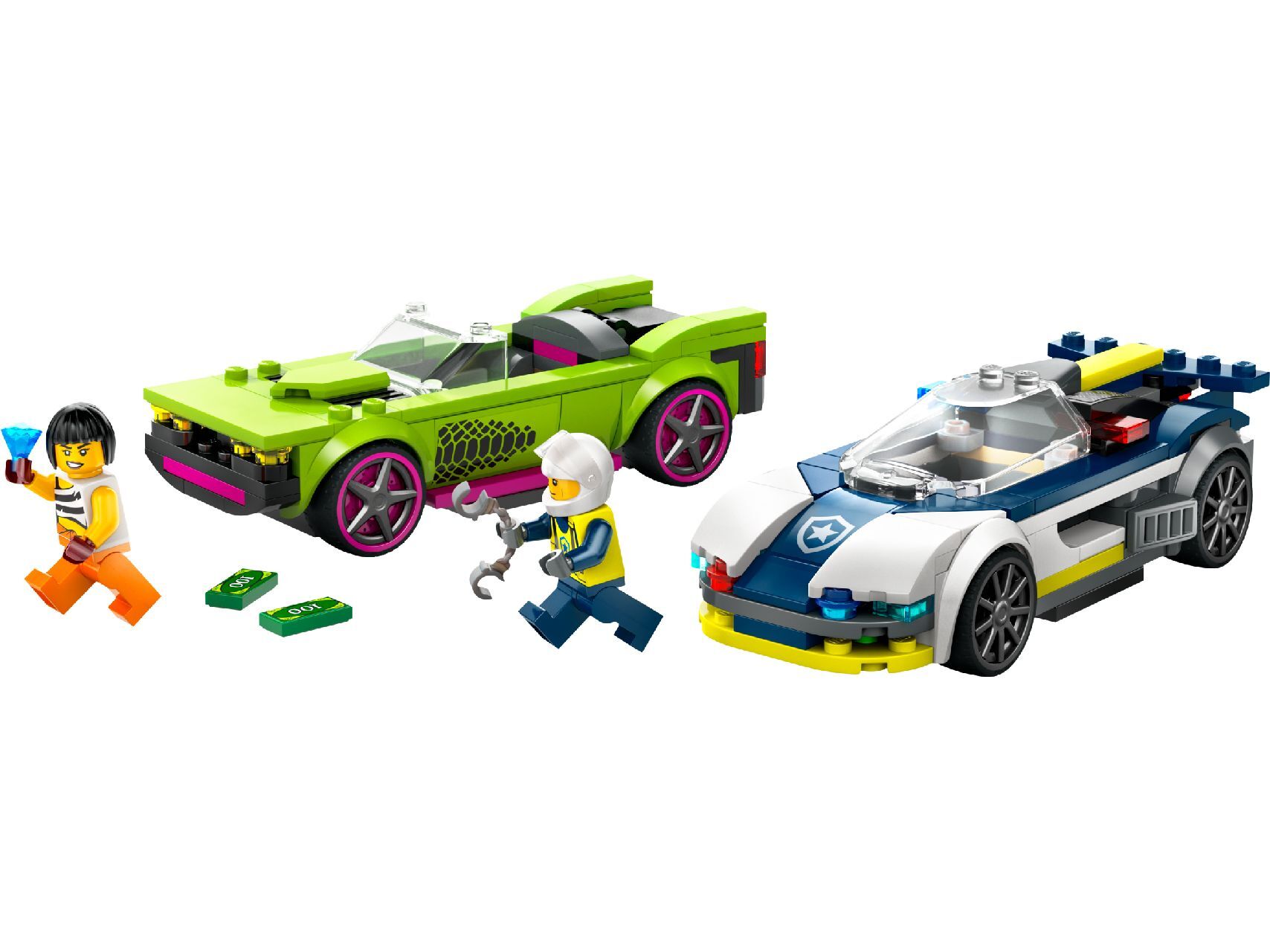 LEGO® Police Car and Muscle Car Chase