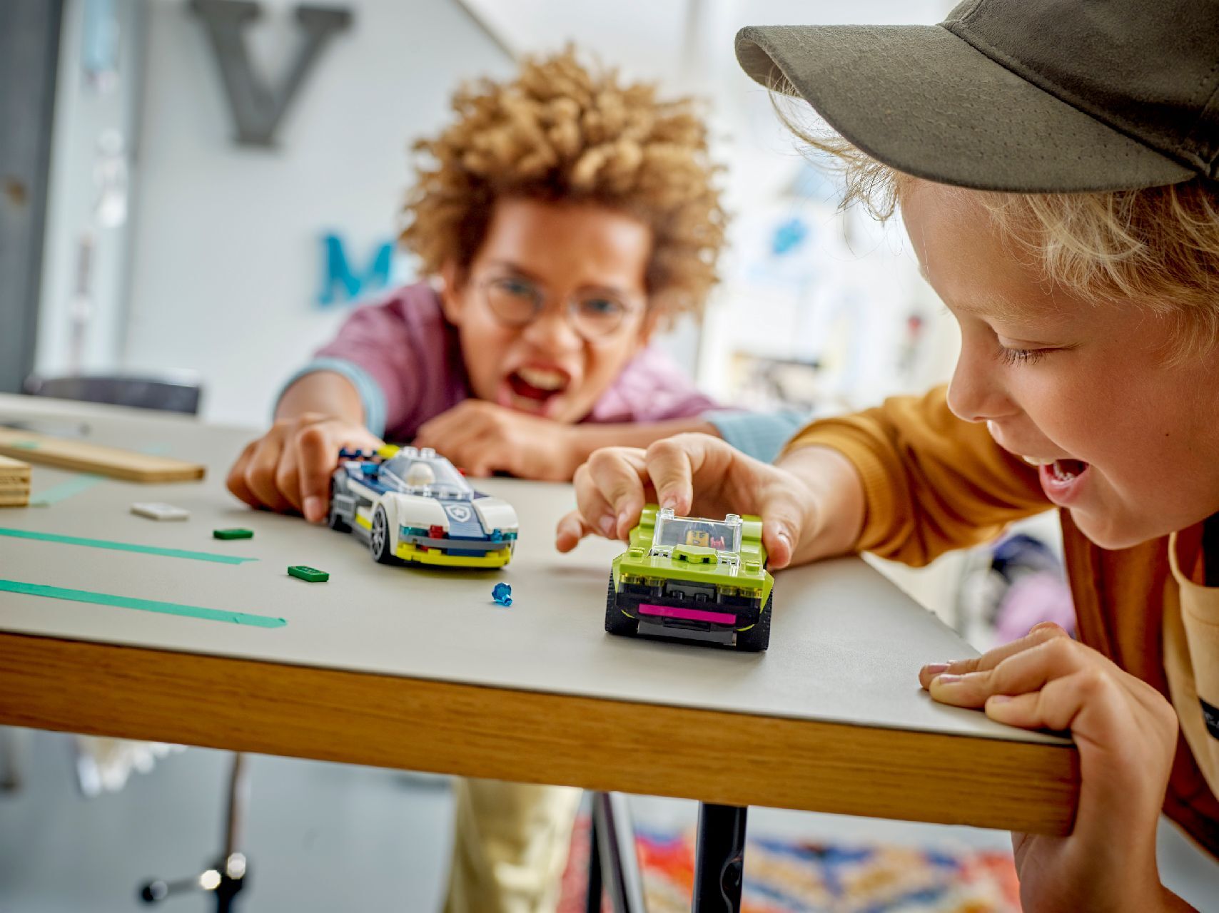 LEGO® Police Car and Muscle Car Chase