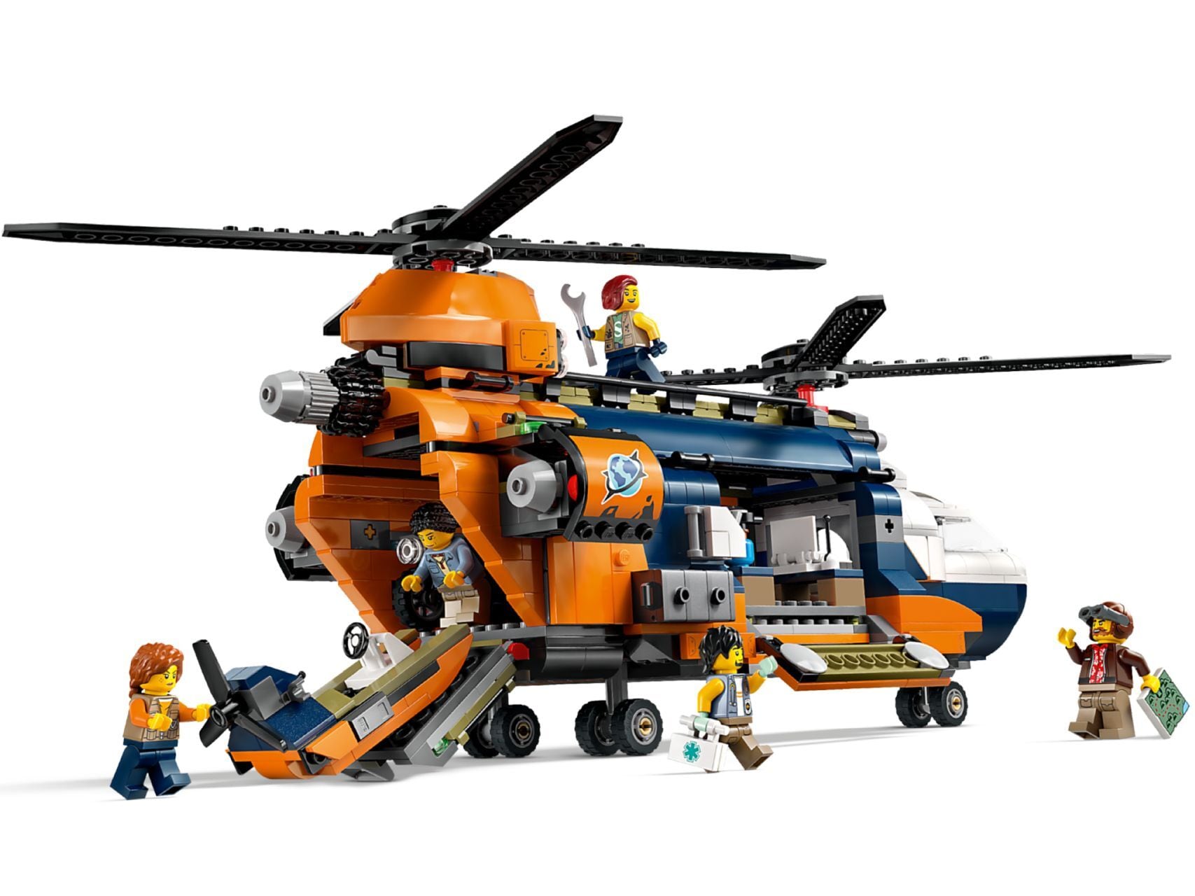 LEGO® Jungle Explorer Helicopter at Base Camp