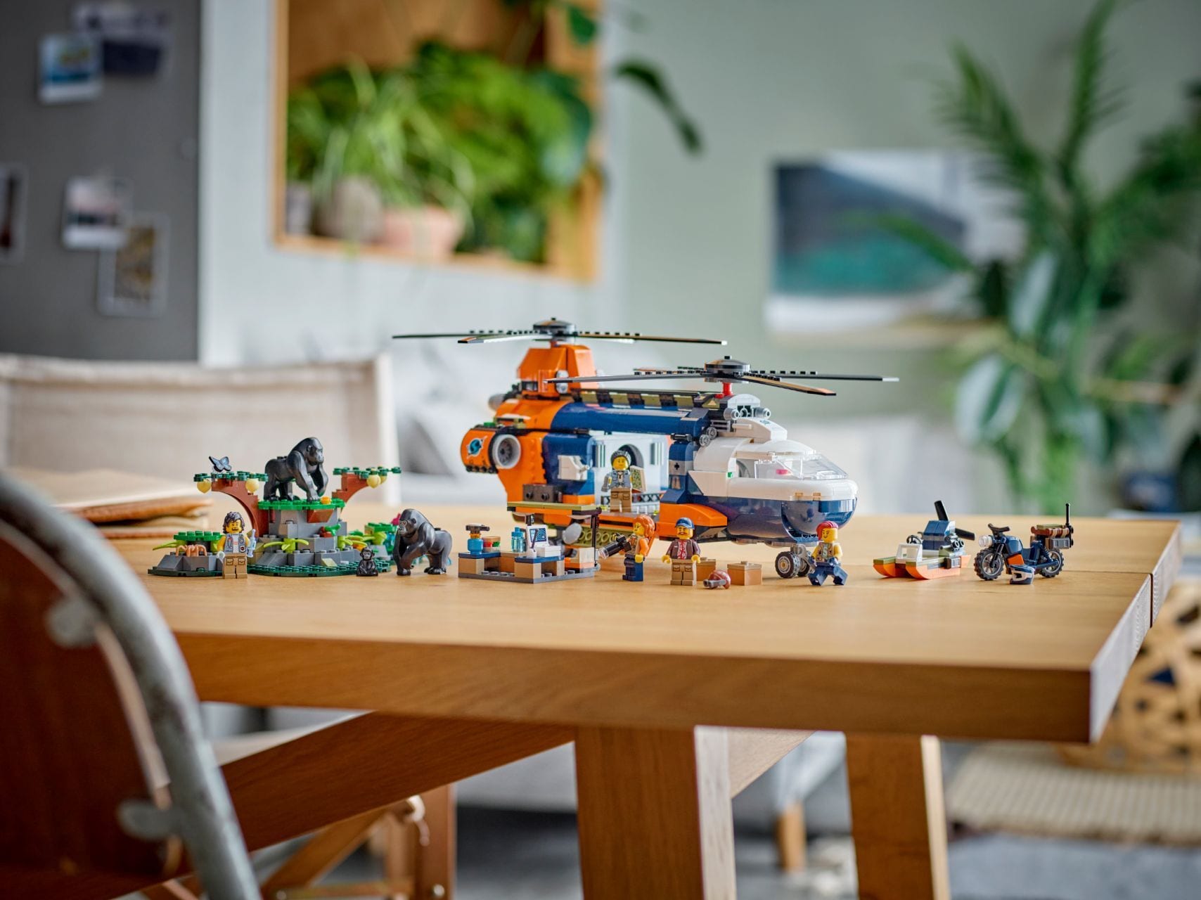 LEGO® Jungle Explorer Helicopter at Base Camp