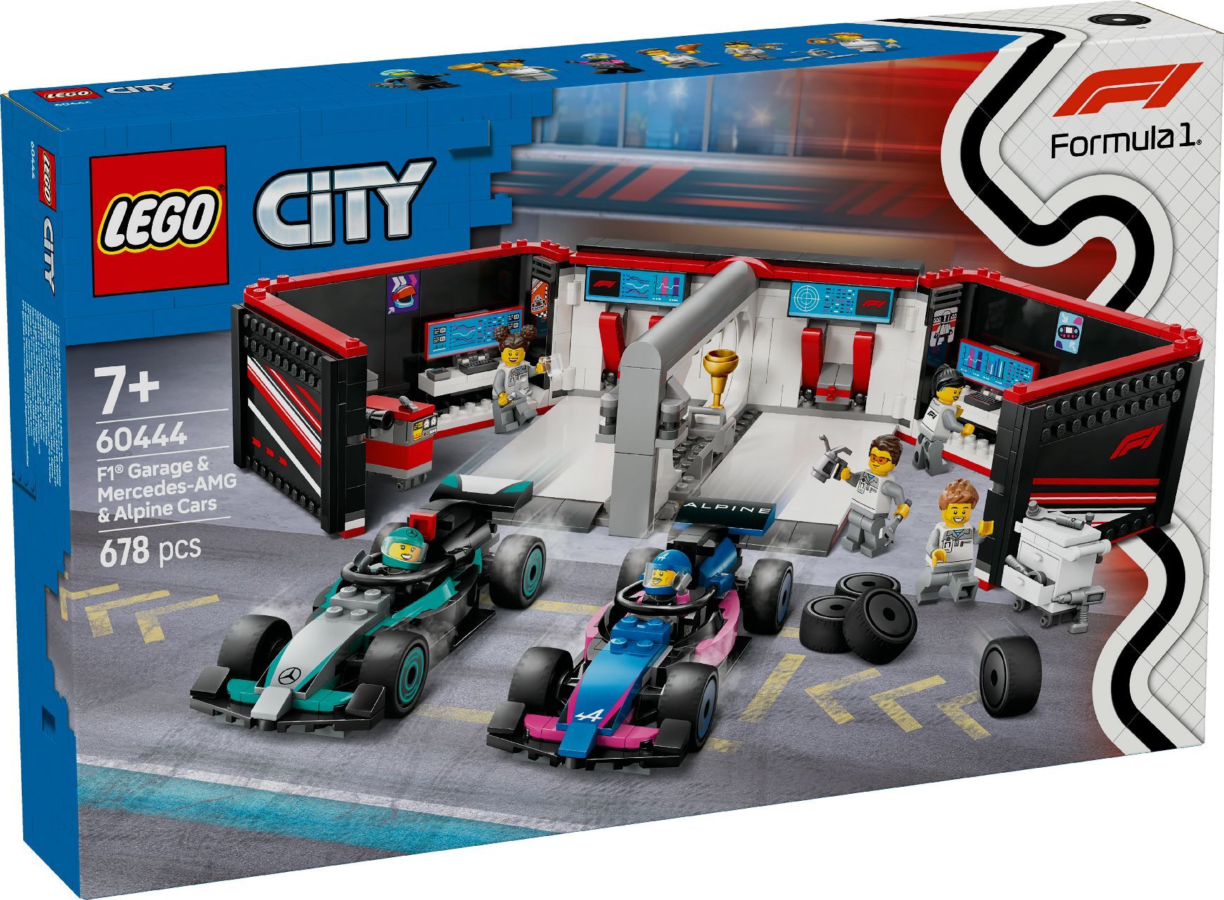 مرآب F1® وسيارات Mercedes-AMG وAlpine من LEGO®