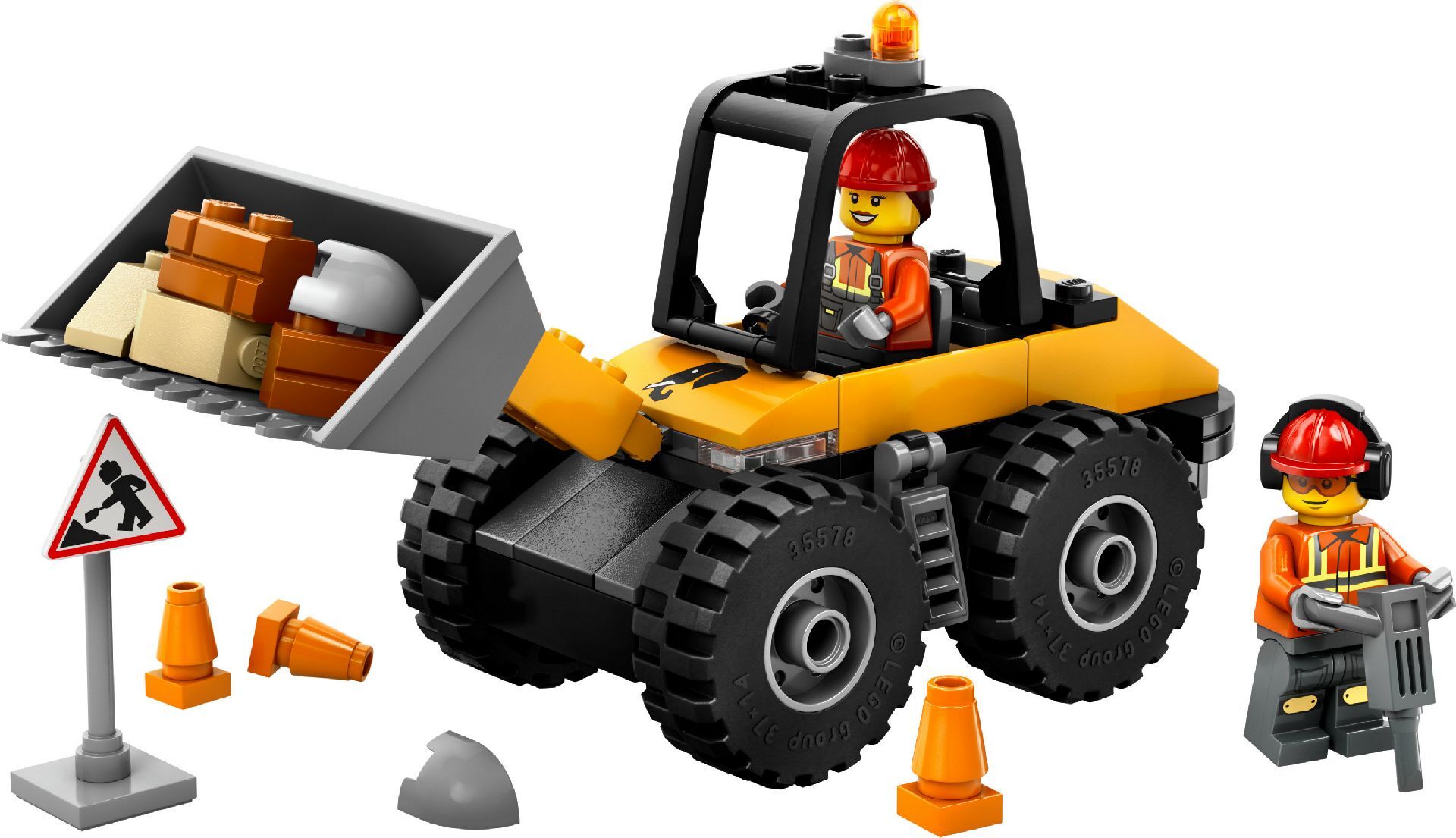 LEGO® Yellow Construction Wheel Loader
