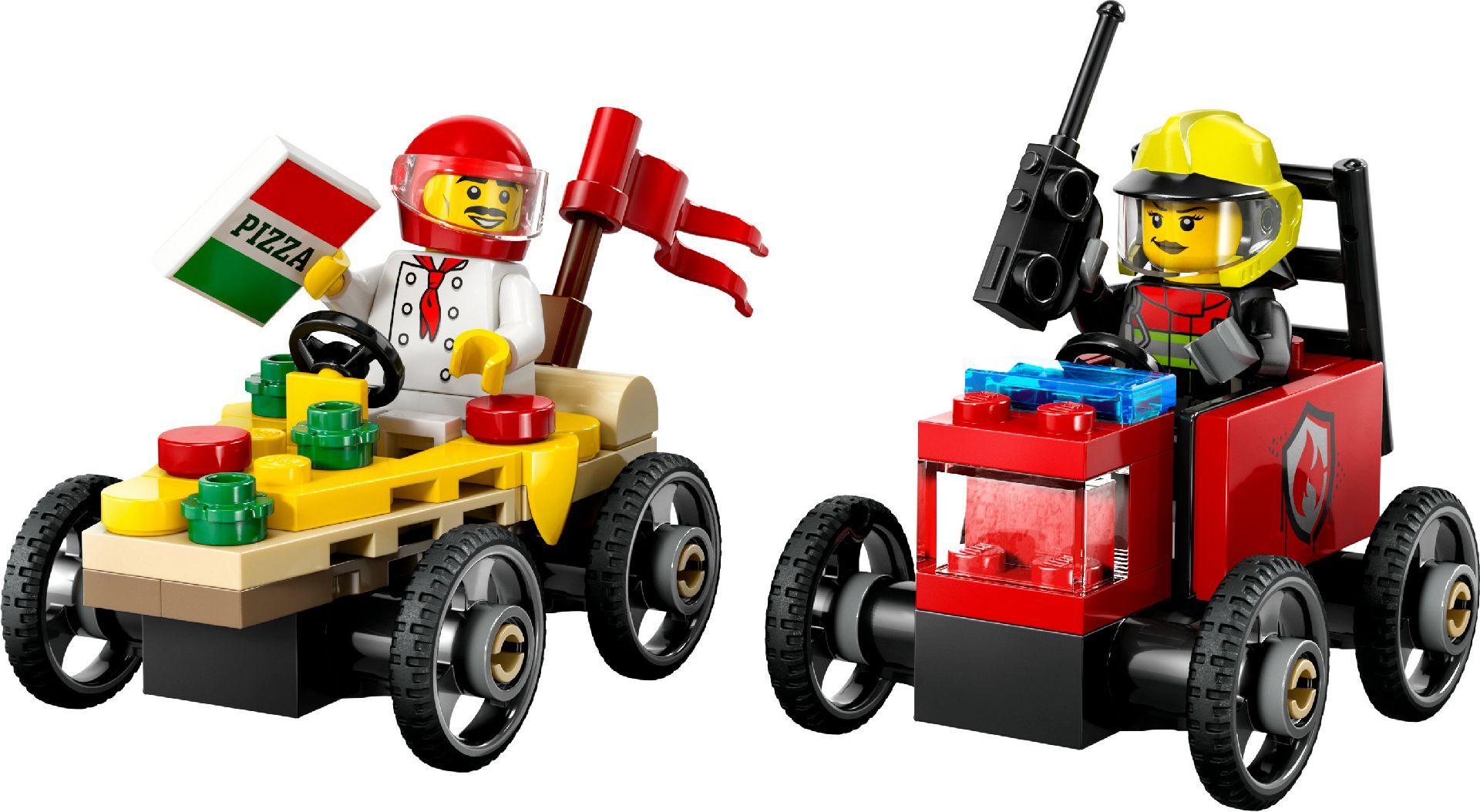 LEGO® Pizza vs. Fire Truck Race Car Pack