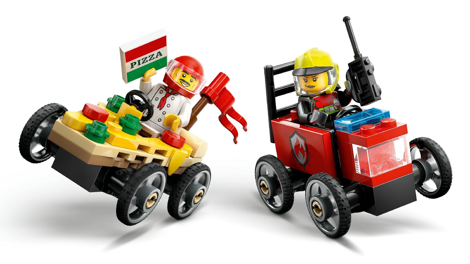 LEGO® Pizza vs. Fire Truck Race Car Pack
