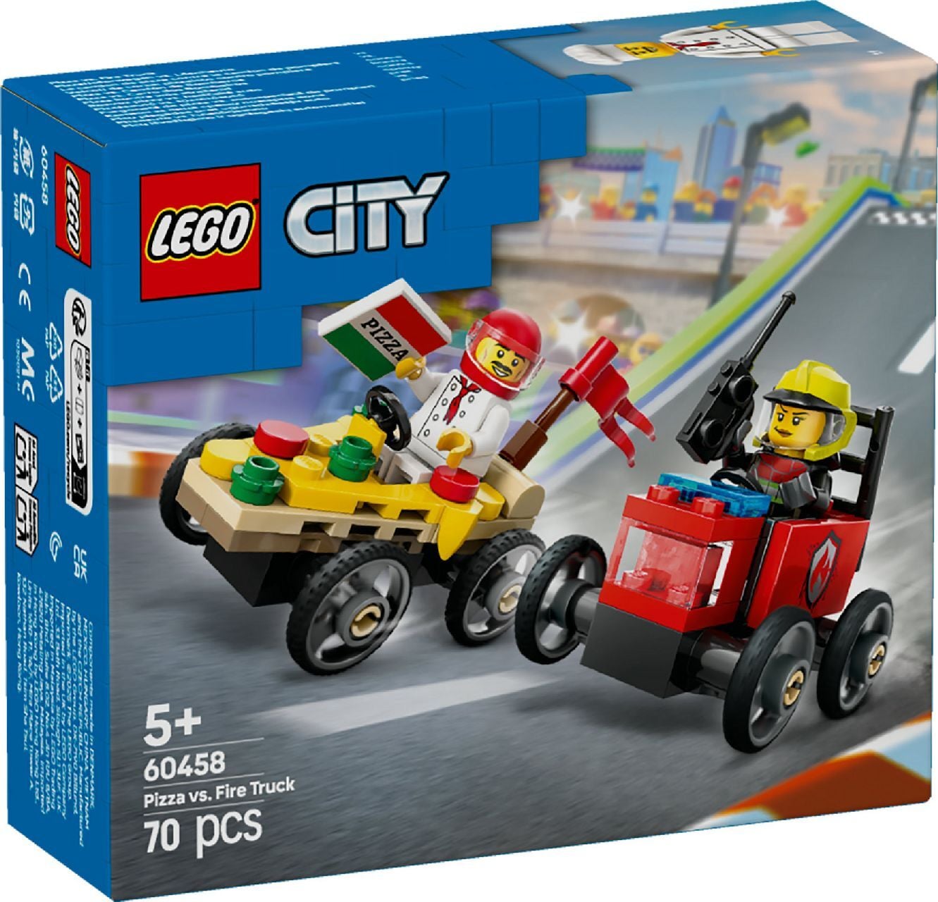 LEGO® Pizza vs. Fire Truck Race Car Pack