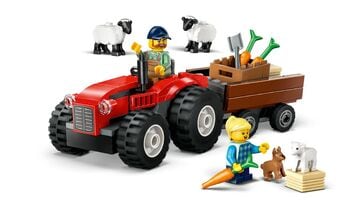 LEGO® Red Farm Tractor with Trailer & Sheep