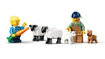 LEGO® Red Farm Tractor with Trailer & Sheep