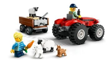 LEGO® Red Farm Tractor with Trailer & Sheep