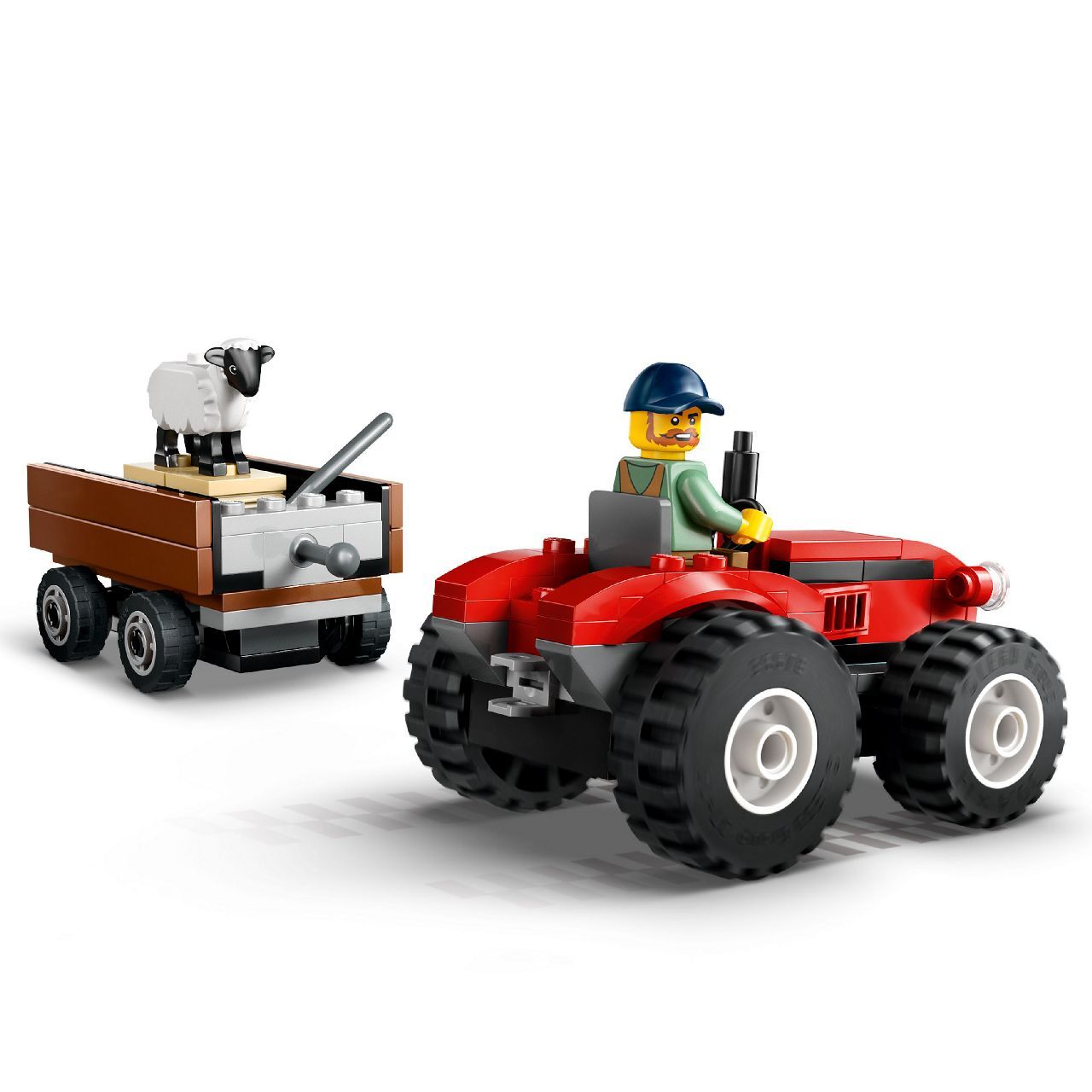 LEGO® Red Farm Tractor with Trailer & Sheep