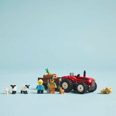 LEGO® Red Farm Tractor with Trailer & Sheep