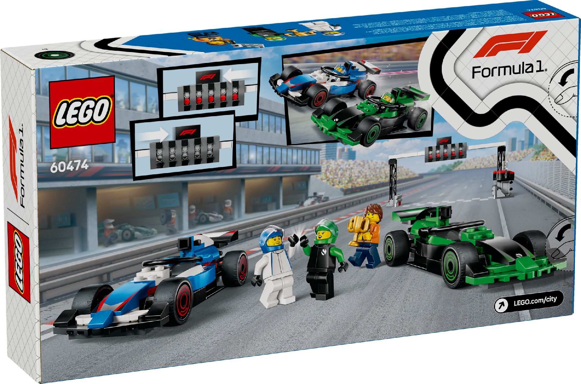 LEGO® F1® Grid with VCARB & Sauber Race Cars