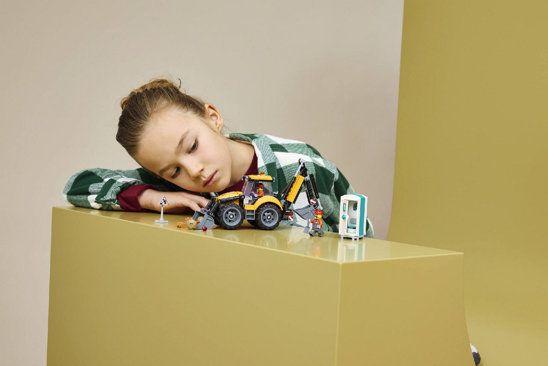 LEGO® Yellow Backhoe Loader