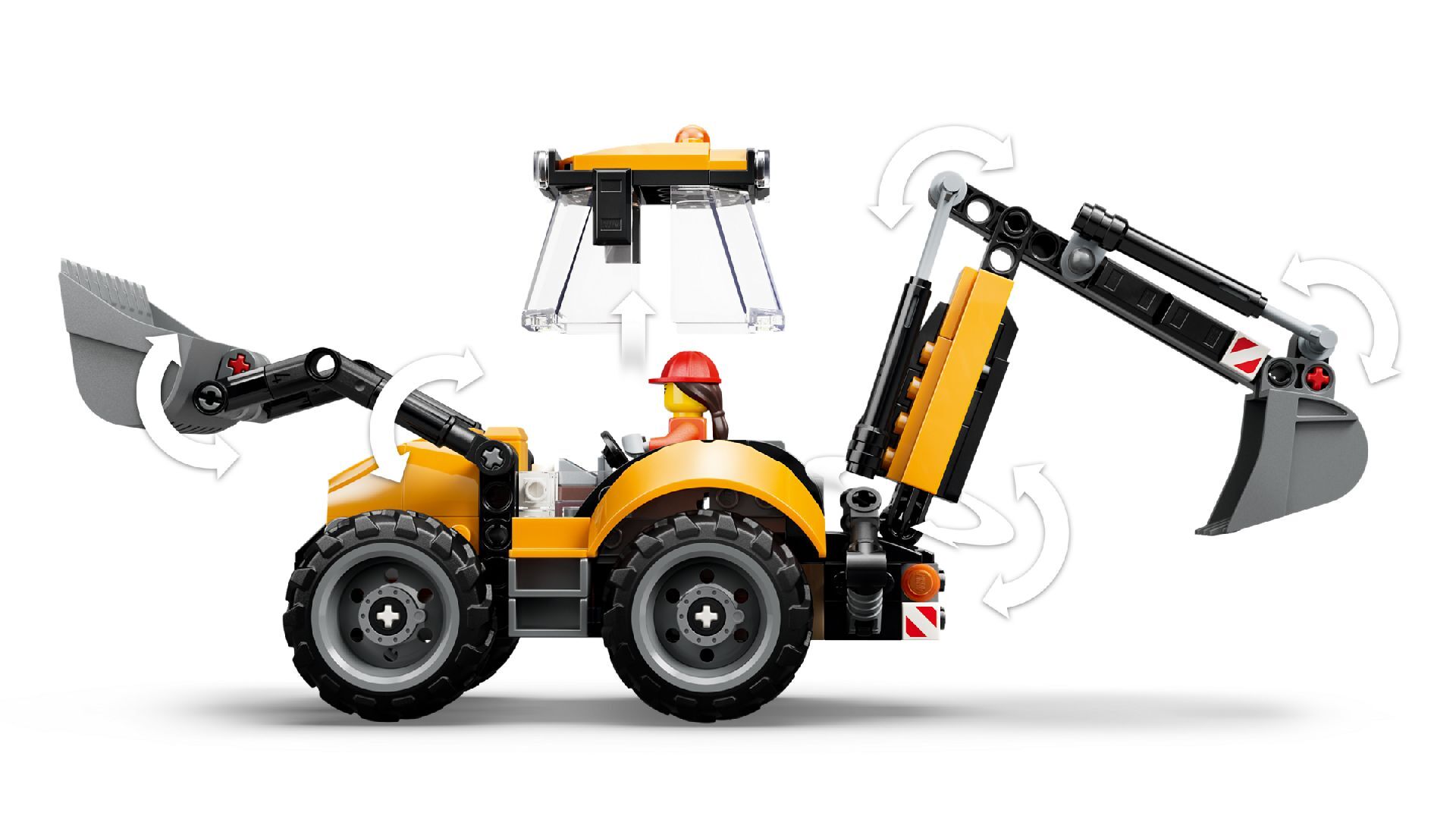 LEGO® Yellow Backhoe Loader