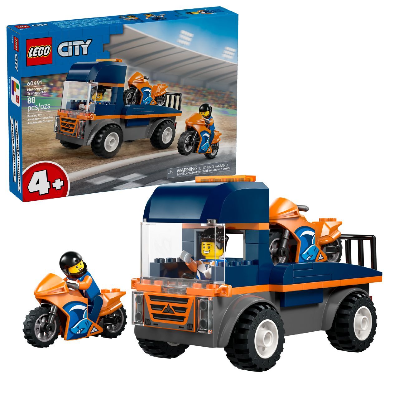 LEGO® Motorcycle Transporter