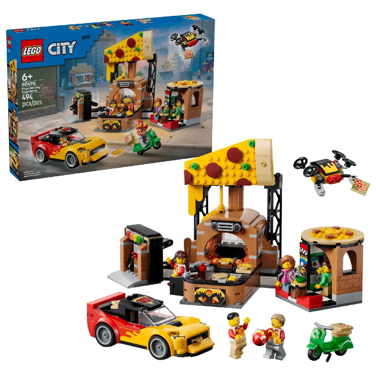 LEGO® Pizza Delivery Experience with Vehicles